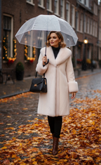 The 'Hiver' Hooded Faux Fur Coat