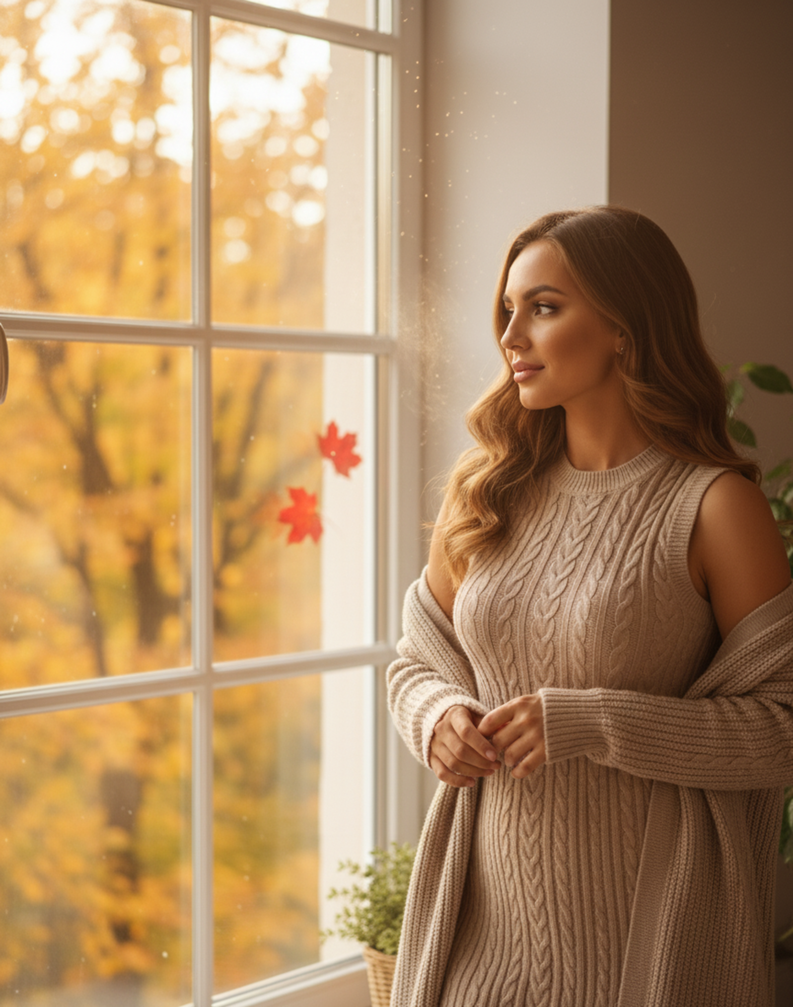 The 'Étreinte' Knit Dress & Cardigan Set