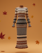 The 'Roman' Textured Knit Midi Dress