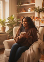 The 'Cocon' Plush Knit Sweater